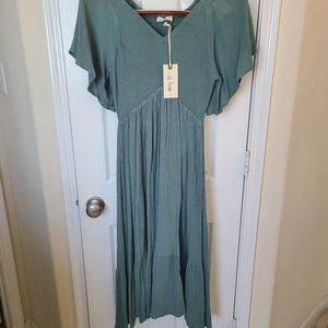 Flowy Blue/Green Dress S